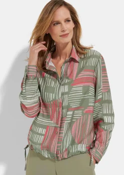 Blouse estivale avec lien de serrage à la base