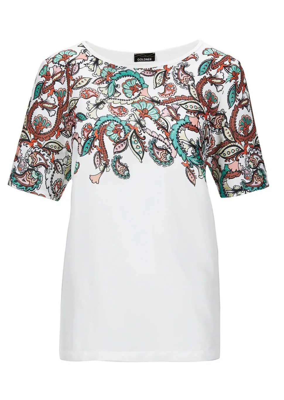 Blouse fluide avec imprimé cachemire