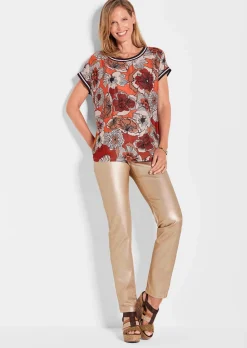 Blouse fluide avec imprimé intégral