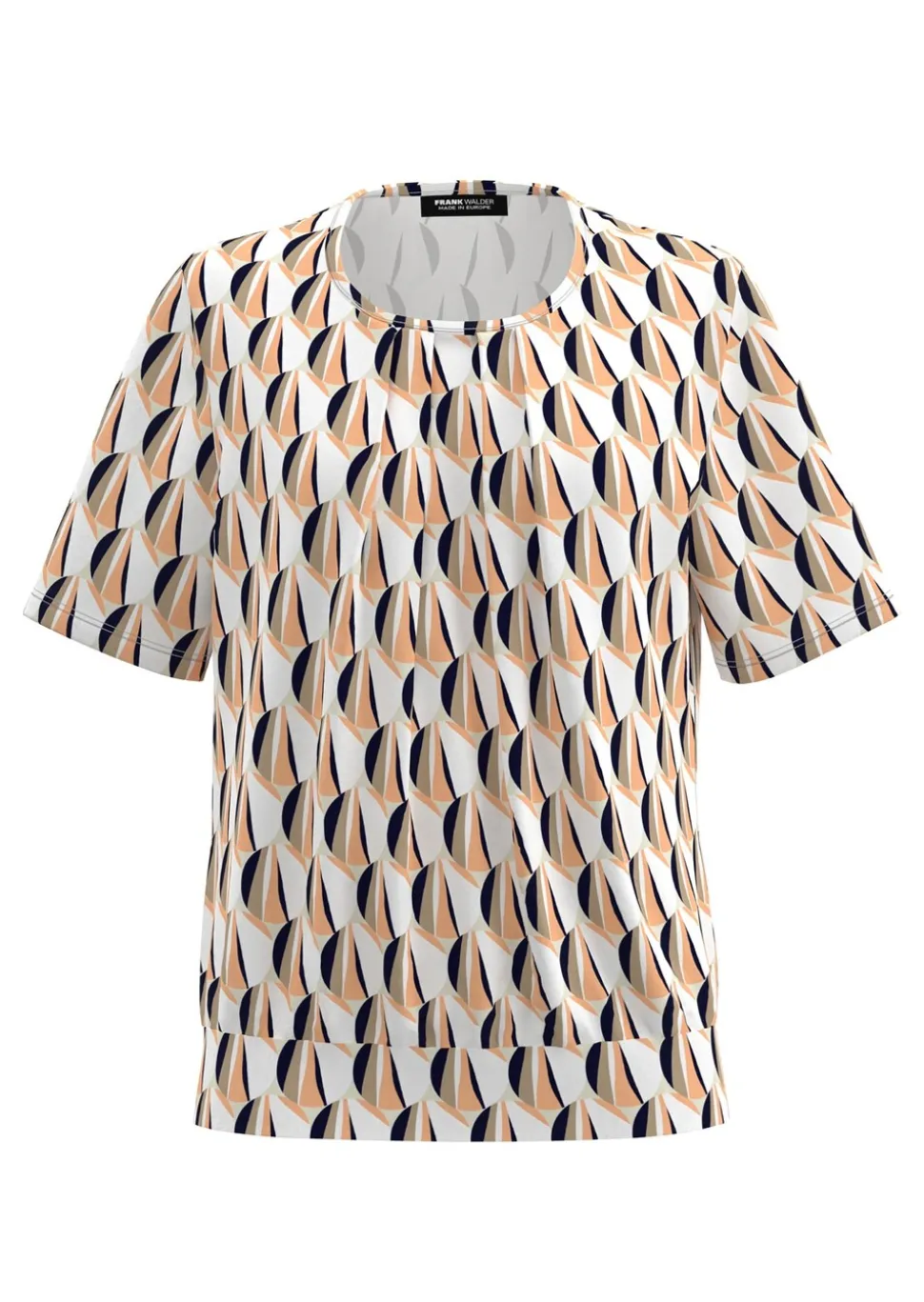 Blouse fluide en tissu et jersey