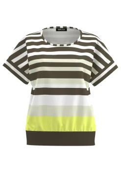 Blouse fluide à larges rayures
