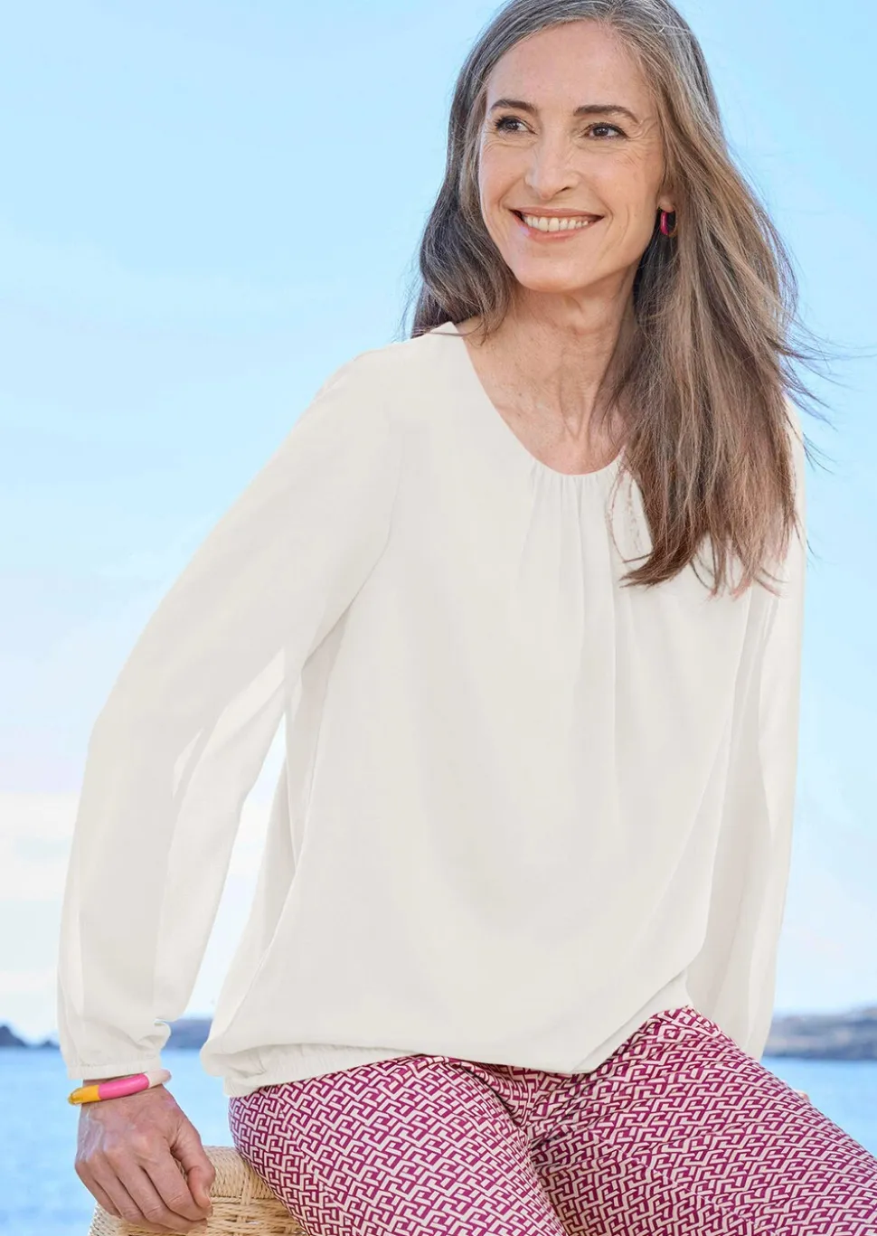 Blouse élégante en voile