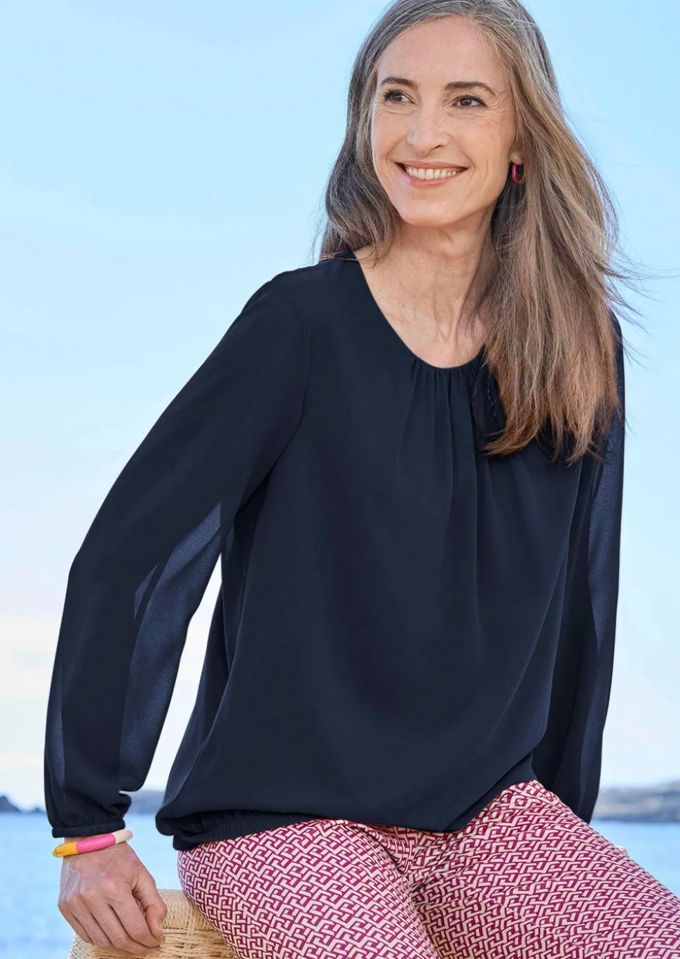 Blouse élégante en voile