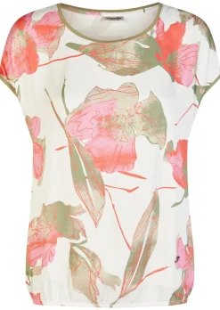 Blouse raffinée, résolument féminine, avec motif floral