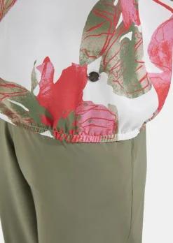 Blouse raffinée, résolument féminine, avec motif floral