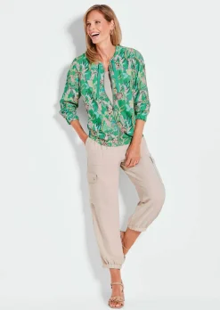 Blouson avec imprimé floral intégral