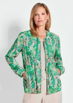 Blouson avec imprimé floral intégral