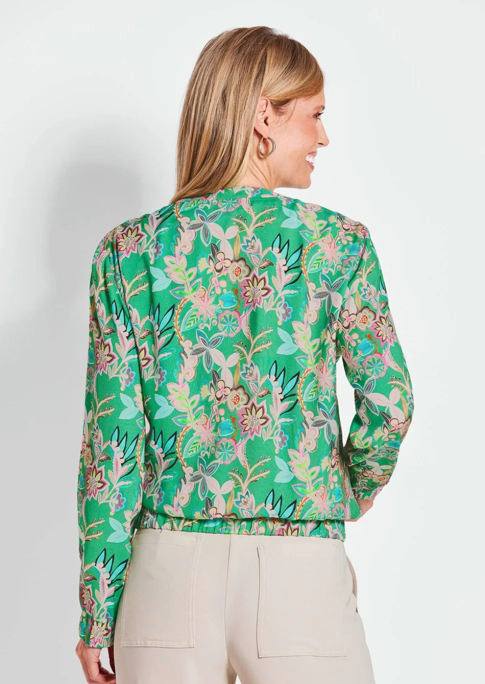 Blouson avec imprimé floral intégral
