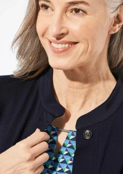 Blouson à col droit