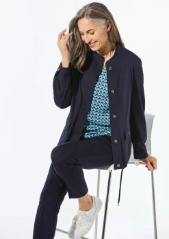 Blouson à col droit