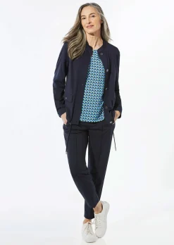 Blouson à col droit