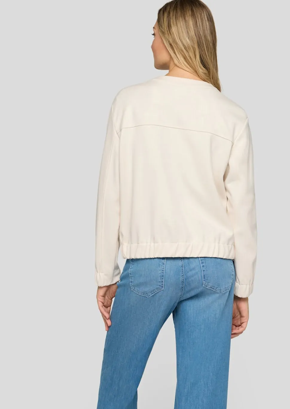 Blouson en jersey avec fermeture zippée