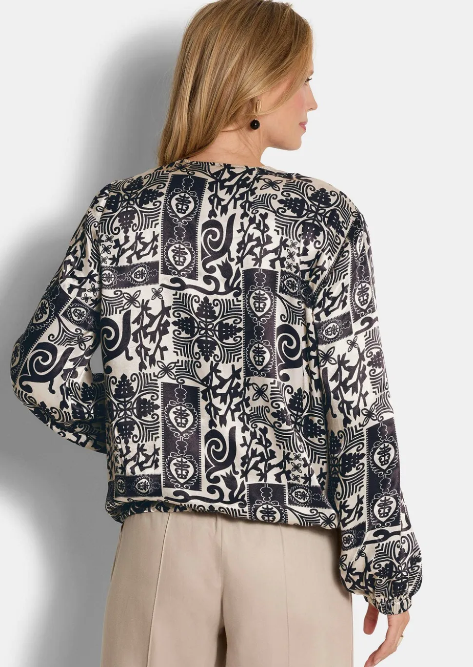 Blouson noble en satin de viscose