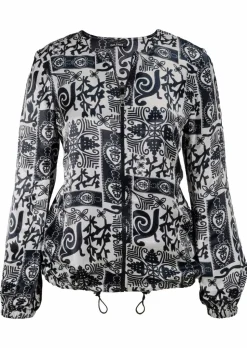 Blouson noble en satin de viscose