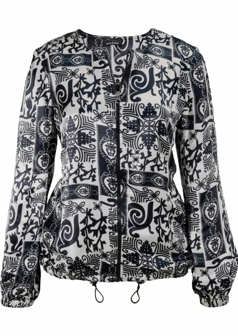 Blouson noble en satin de viscose