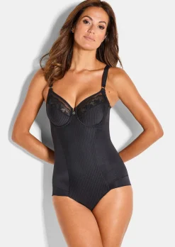 Body à armatures avec motif à rayures