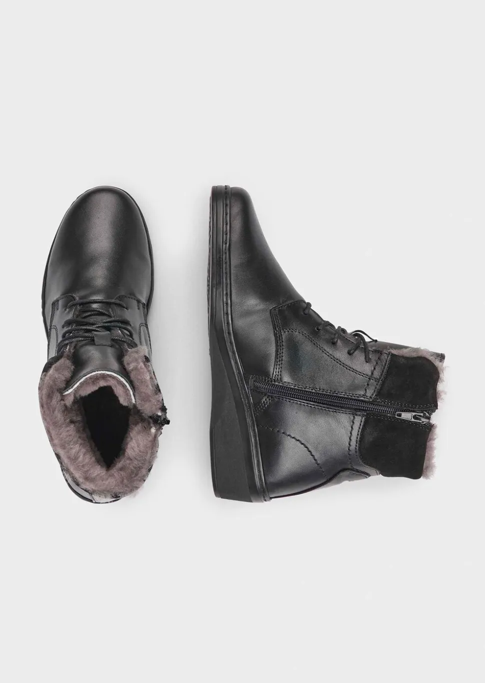 Bottes d'hiver avec fourrure d'agneau