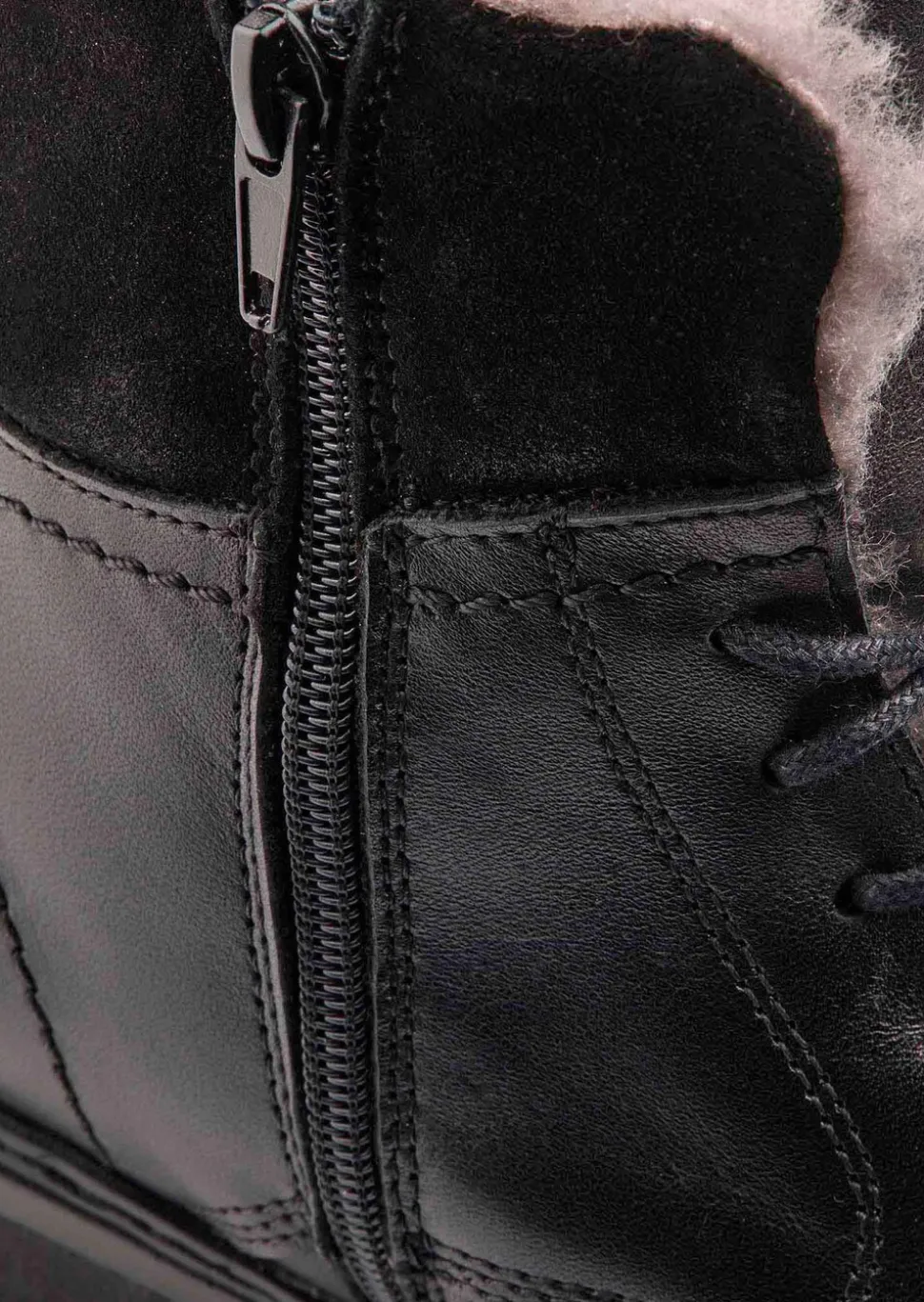 Bottes d'hiver avec fourrure d'agneau