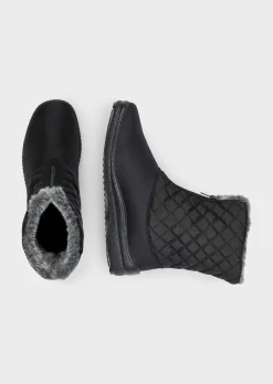 Bottes d’hiver avec surpiqûres en forme de losange