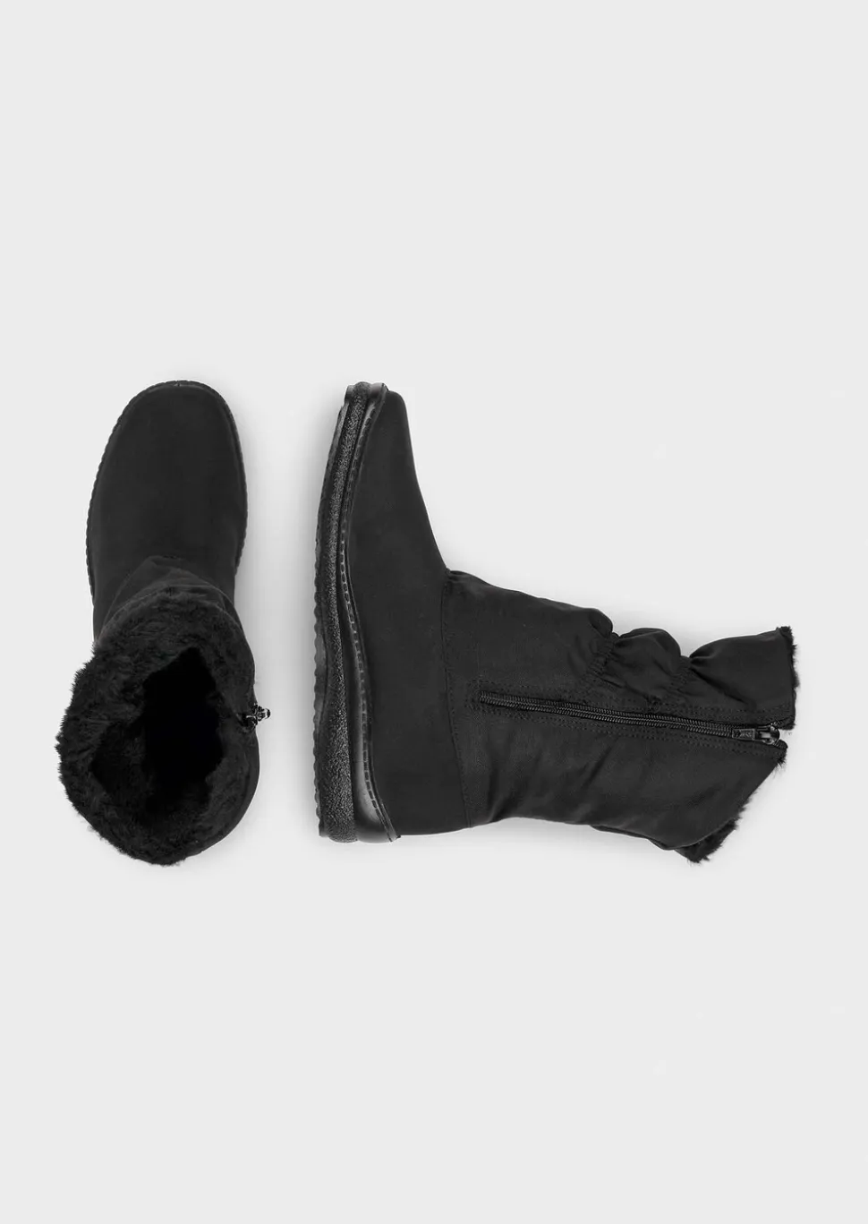 Bottes d’hiver doublées avec zip