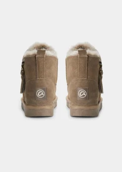 Bottines avec doublure en peau d'agneau
