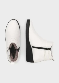 Bottines avec fourrure d'agneau