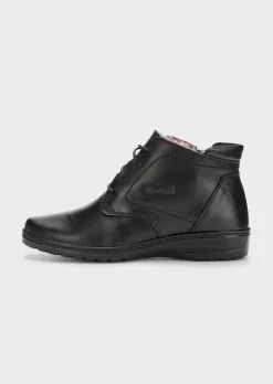 Bottines avec lacets et fermeture éclair