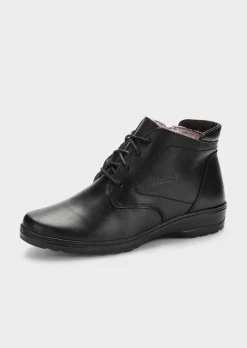 Bottines avec lacets et fermeture éclair