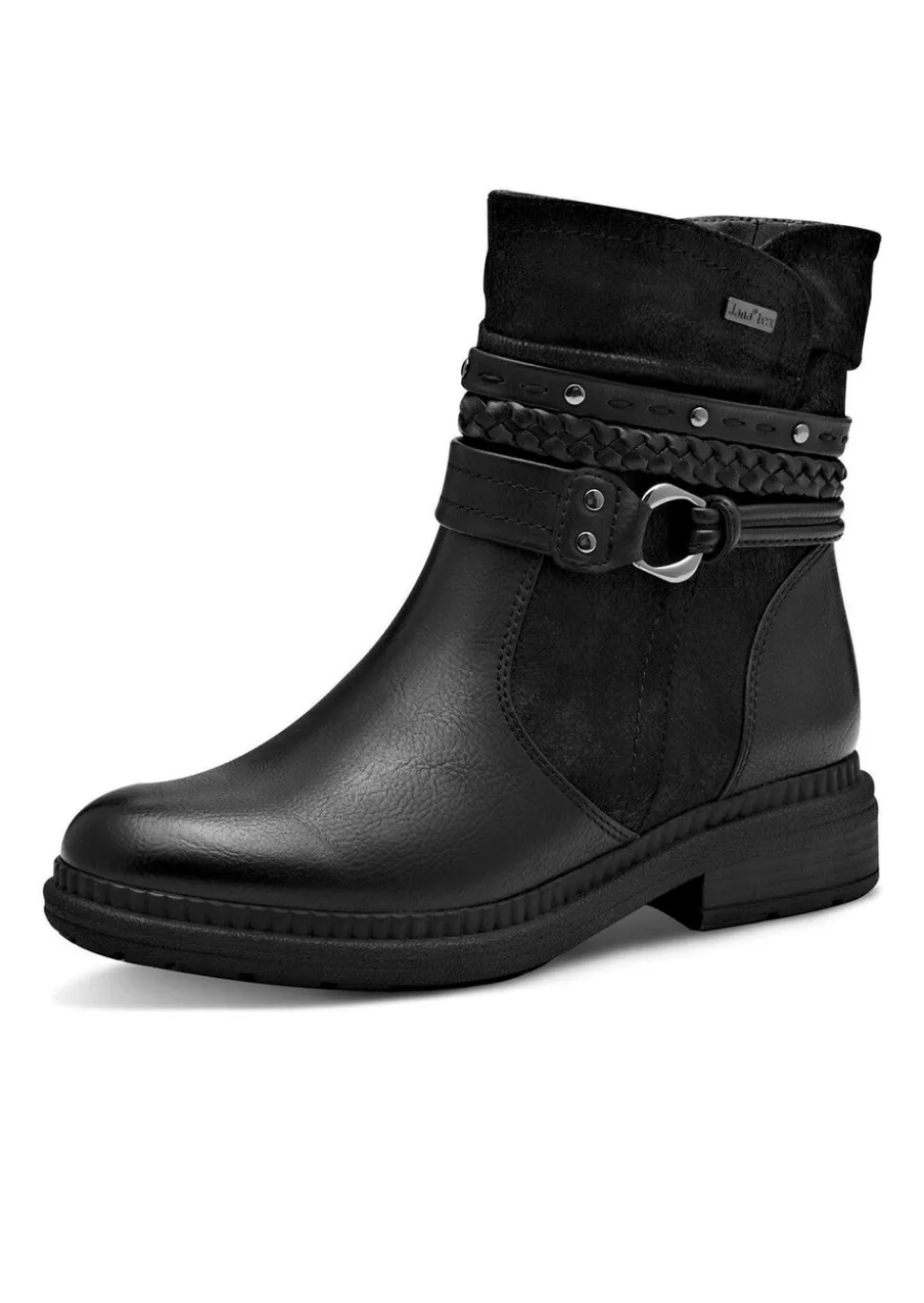 Bottines biker avec détail décoratif