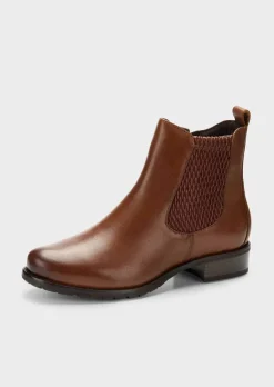 Bottines Chelsea en cuir de vachette
