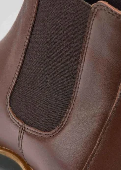 Bottines Chelsea en cuir véritable