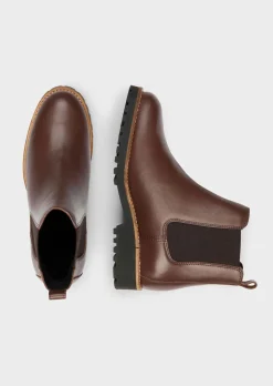 Bottines Chelsea en cuir véritable