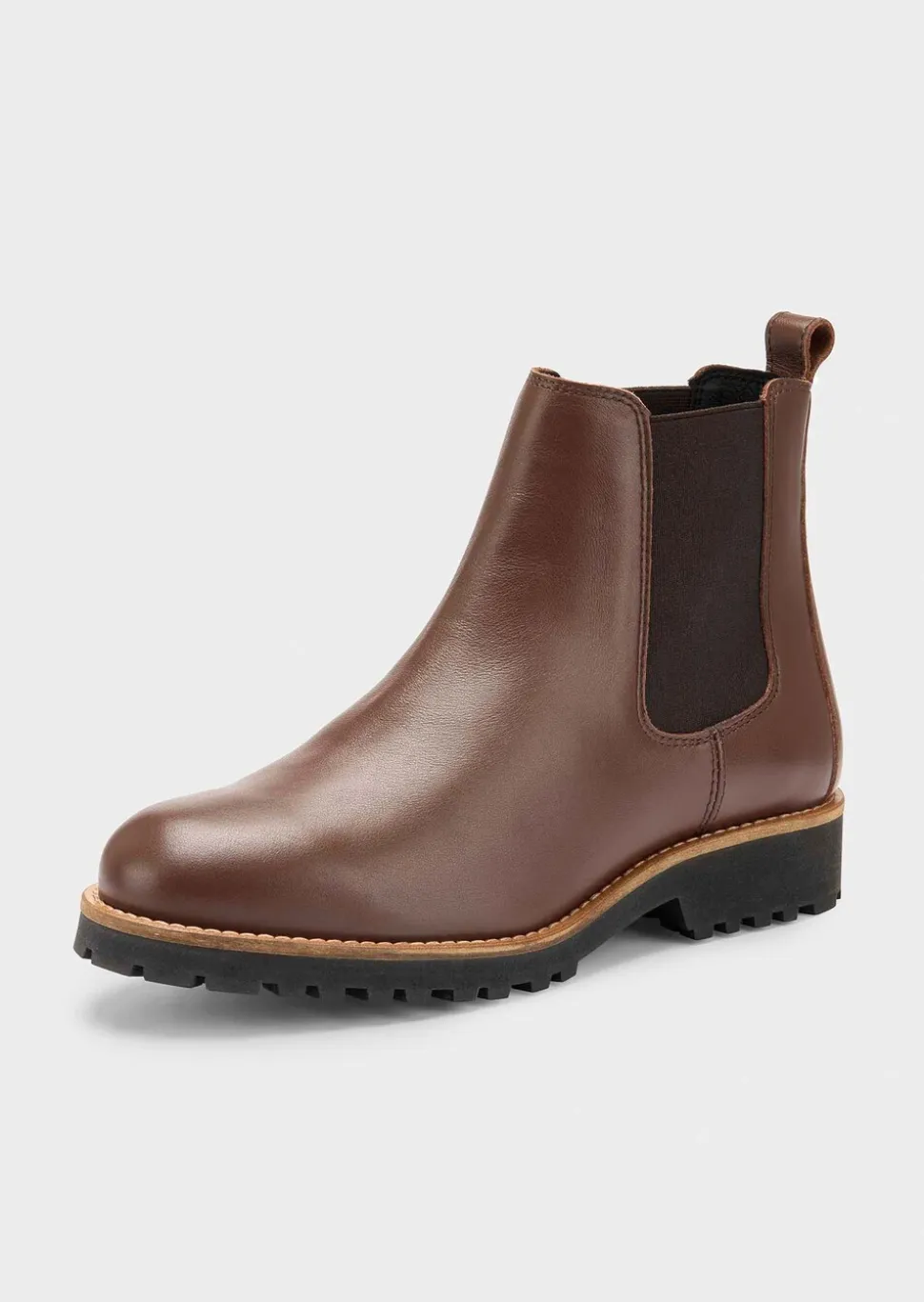 Bottines Chelsea en cuir véritable