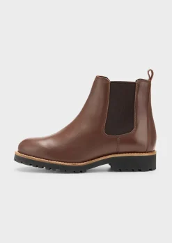 Bottines Chelsea en cuir véritable