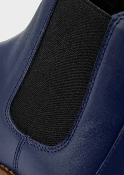 Bottines Chelsea en cuir véritable