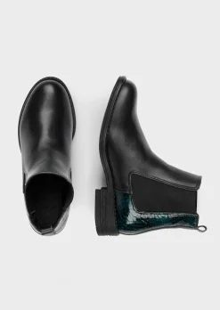 Bottines Chelsea à motif animal