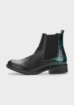 Bottines Chelsea à motif animal