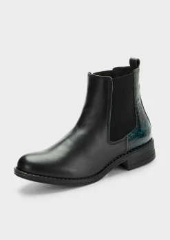 Bottines Chelsea à motif animal