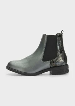 Bottines Chelsea à motif animal