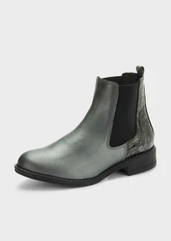 Bottines Chelsea à motif animal