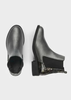 Bottines Chelsea à motif animal