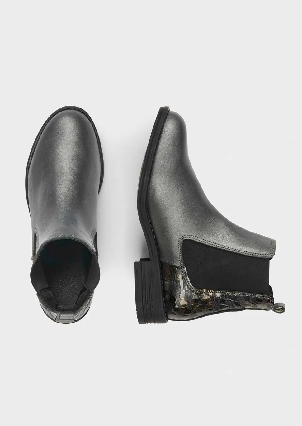 Bottines Chelsea à motif animal