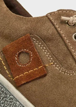 Bottines en cuir suédé