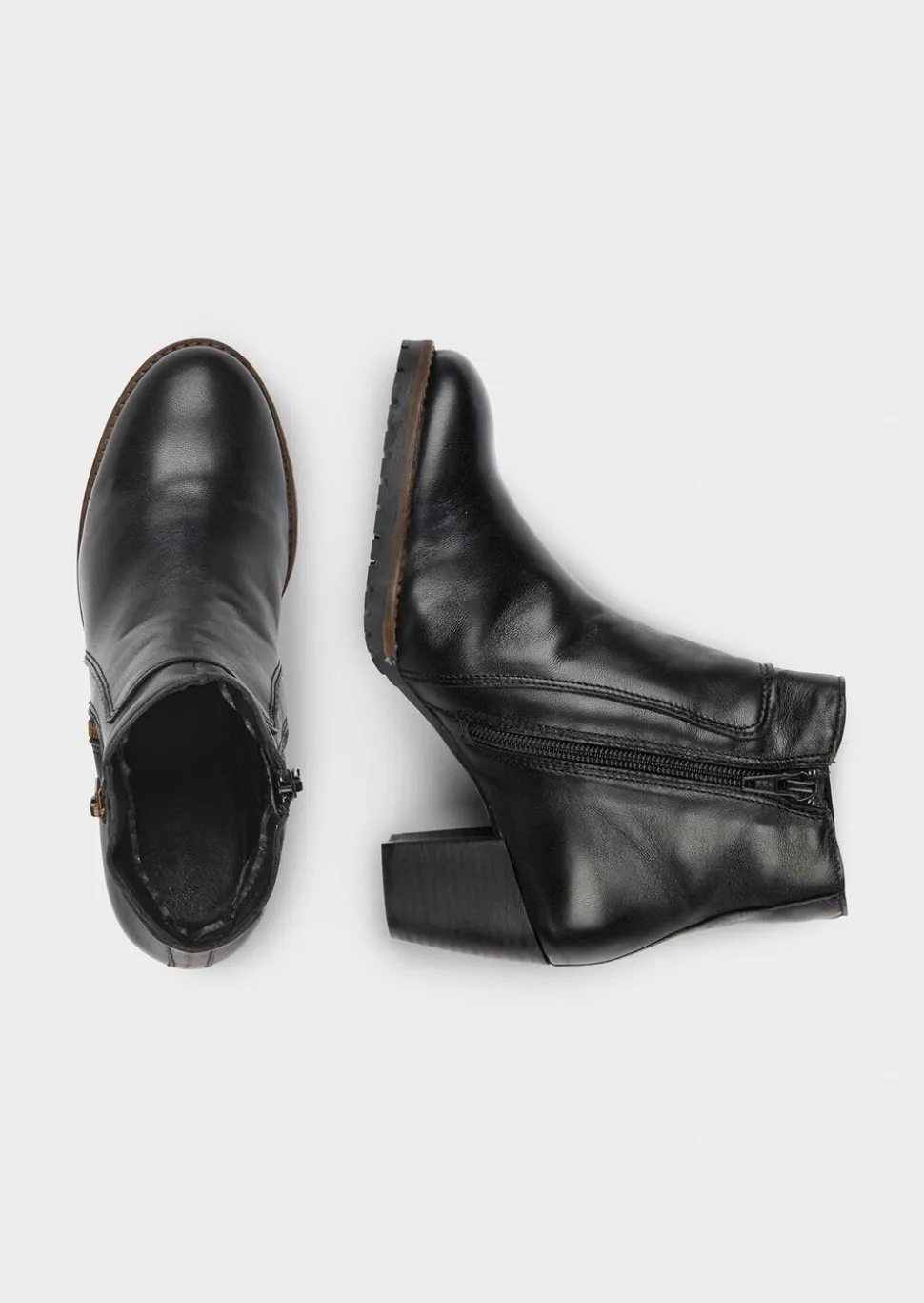 Bottines en cuir véritable