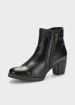 Bottines en cuir véritable