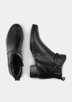 Bottines féminines avec zip