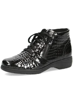 Bottines à l'aspect animalier brillant