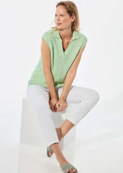 Bustier en tricot à encolure en V