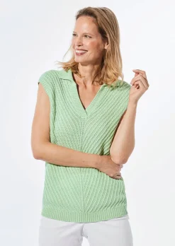 Bustier en tricot à encolure en V