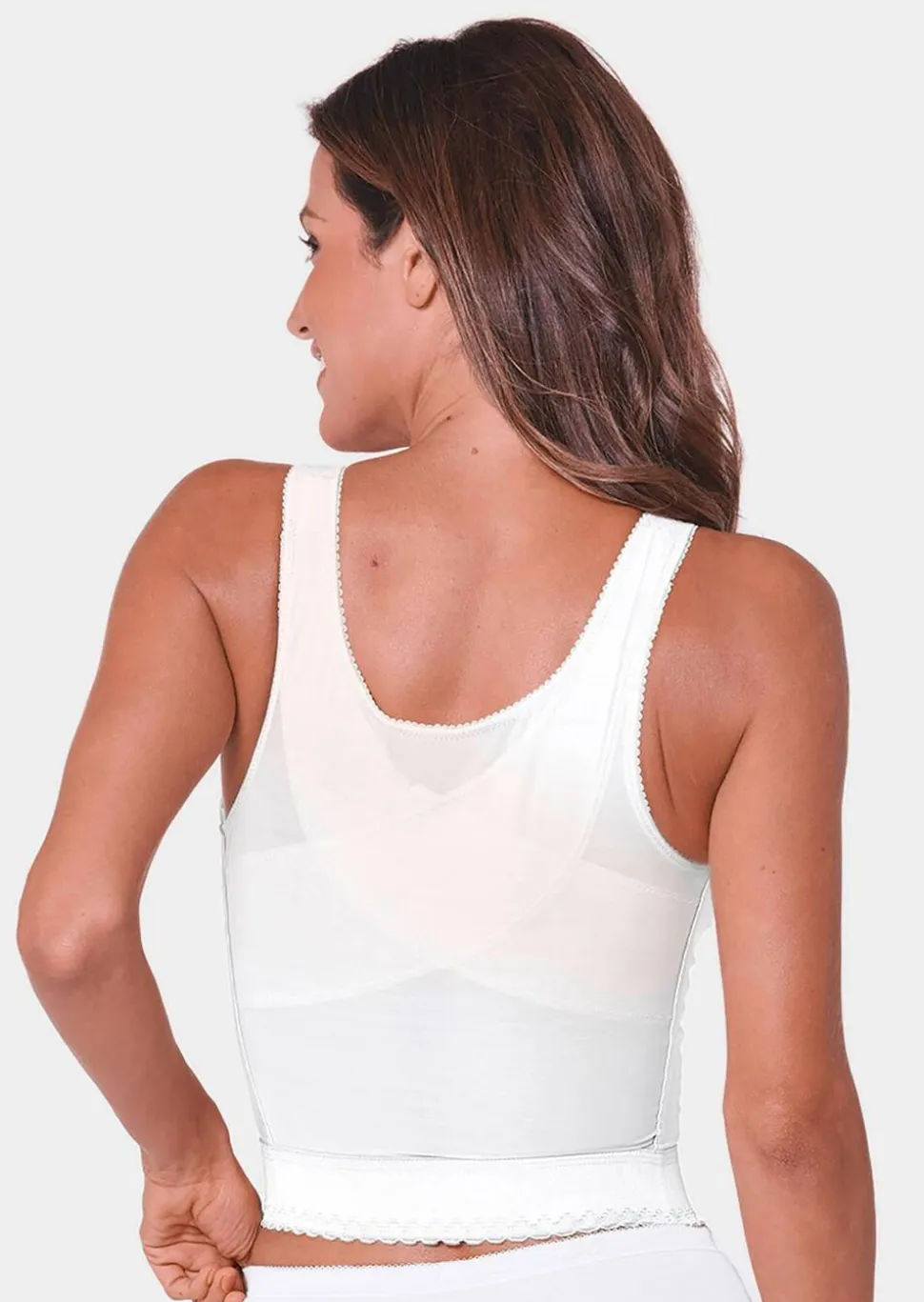 Bustier long avec fermeture à l'avant